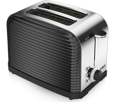 TOWER Linear T20007 2-Slice Toaster - Black